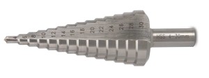 WIERTŁO STOŻKOWE STOPNIOWE, HSS, ŚR4-30 MM MODEL BM1944