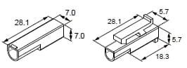 OBUDOWA IZOLACYJNA WTYKU ZŁĄCZA SERII M620, 1P, 300V, 15A, NYLON, OPAKOWANIE 1000 SZTUK MODEL BM01031