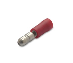 WTYK IZOLOWANY Z ANTYWIBRACYJNĄ TULEJKĄ MIEDZIANĄ, 1.5/4, PVC, ZAKRES 0.25-1.5 MM2, CZERWONY, OPAKOWANIE 100 SZTUK MODEL BM00130