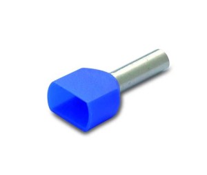 KOŃCÓWKA TULEJKOWA IZOLOWANA PODWÓJNA, 2X0.5/8, 0.5 MM2, POMARAŃCZOWA, OPAKOWANIE 200 SZTUK MODEL BM00551