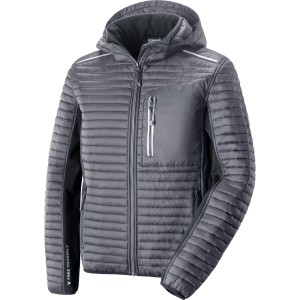 KURTKA BERGEN OCIEPLANA SZAR-CZARNA