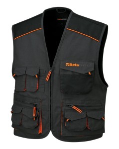 KAMIZELKA ROBOCZA BETA EASY, PŁÓTNO T/C, WSTAWKI OXFORD, 260 G/M2, KOLOR SZARY, MODEL 7907E