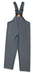 SPODNIE ROBOCZE NA SZELKACH Z MATERIAŁU PCW, WODOODPORNE, KOLOR GRANATOWY, MODEL 7973