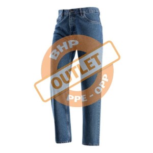 SPODNIE JEANSOWE JEANS FELPATO, 100% BAWEŁNY, GRAMATURA 433 G/M2, OCIEPLANE PODSZEWKĄ FLANELOWĄ, KRÓJ KLASYCZNY, KOLOR NIEBIESKI, MODEL 436505 58