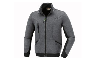 BLUZA TERMICZNA Z TKANINY 3D, SZARA Z CZARNYMI WSTAWKAMI, MODEL 763401