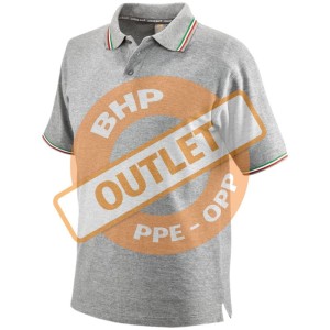 KOSZULKA POLO TRICOLOR R.KR.SZARA