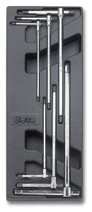 WKŁAD PROFILOWANY TWARDY Z ZESTAWEM 6 KLUCZY 951, 2,5-8MM, MODEL 2424/T68