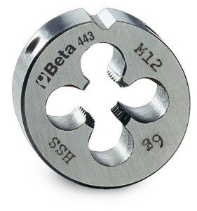 NARZYNKA OKRĄGŁA, MODEL 443, HSS, GWINT METRYCZNY DROBNOZWOJNY M12X1,5MM