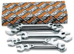 KOMPLET KLUCZY PŁASKICH DWUSTRONNYCH 55, 6-22MM, 8 SZTUK, W KARTONIE, MODEL 55/S8
