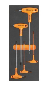 WKŁAD PROFILOWANY MIĘKKI Z KOMPLETEM 5 KLUCZY 96TBP, 2,5-6MM, MODEL 2450/M53