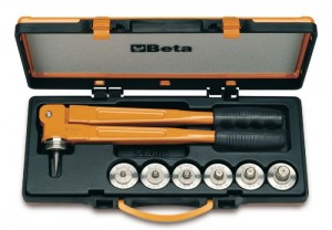ZESTAW DO ROZTŁACZANIA RUR MIEDZIANYCH 353N/C6, ( 353N + 6 SZTUK 353NM ), 10-22MM, W PUDEŁKU METALOWYM, MODEL 353N/C6