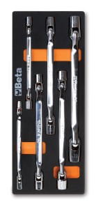 WKŁAD PROFILOWANY MIĘKKI Z ZESTAWEM 6 KLUCZY 80, 8-19MM, MODEL 2450/M79