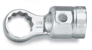 GŁOWICA Z KLUCZEM OCZKOWYM, DO POKRĘTEŁ Z TRZPIENIEM 16MM, MODEL 652, 17MM