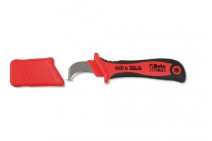 NÓŻ DO ŚCIĄGANIA IZOLACJI Z KABLI, W IZOLACJI DO 1000V, MODEL 1777MQ/C, 190MM