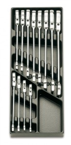 WKŁAD PROFILOWANY TWARDY Z ZESTAWEM 12 KLUCZY 142SN, 8-19MM, MODEL 2424/T46