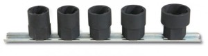 KOMPLET NASADEK SPECJALNYCH 1428, 20-27MM, 5 SZTUK, NA SZYNIE METALOWEJ, MODEL 1428/SB5