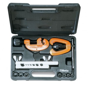 ZESTAW DO CIĘCIA I ROZTŁACZANIA KOŁNIERZY W RURACH MIEDZIANYCH, 351C ( 334 + 350 + 351P ), 4-14MM, W PUDEŁKU Z TWORZYWA SZTUCZNEGO, MODEL 351C