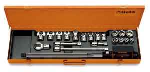 POKRĘTŁO DYNAMOMETRYCZNE KLIKOWE 668N/30 Z AKCESORIAMI, 21 ELEMENTÓW, W PUDEŁKU METALOWYM, MODEL 671N/C30