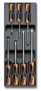 WKŁAD PROFILOWANY TWARDY Z ZESTAWEM 7 WKRĘTAKÓW BETA GRIP, 1260-1269PZ, MODEL 2424/T198