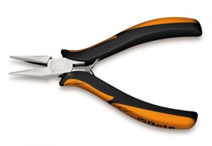 SZCZYPCE PÓŁOKRĄGŁE, DLA ELEKTRONIKÓW, RĘKOJEŚCI Z KOMPOZYTU DWUMATERIAŁOWEGO, MODEL 1175BM, 125MM