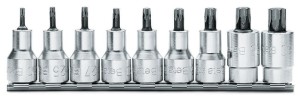 KOMPLET NASADEK 920TX, T20-T60, 9 SZTUK, NA SZYNIE METALOWEJ, MODEL 920TX/SB9