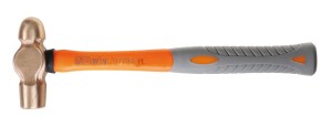 MŁOTEK Z KULISTYM NOSKIEM I OBUCHEM, NIEISKRZĄCY, TRZONEK Z TWORZYWA SZTUCZNEGO, MODEL 1377BA, 340G