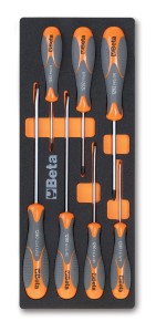 WKŁAD PROFILOWANY MIĘKKI DO ZESTAWU NARZĘDZI 2450/M180, PUSTY, MODEL 2451/MV180