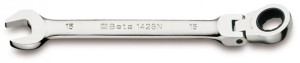 KLUCZ PŁASKO-OCZKOWY Z MECHANIZMEM ZAPADKOWYM, Z PRZEGUBEM, MODEL 142SN, 24MM