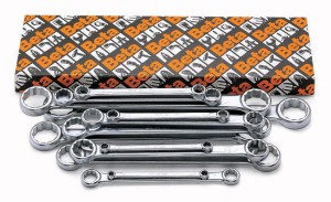 KOMPLET KLUCZY OCZKOWYCH DWUSTRONNYCH PROSTYCH 95, 6-32MM, 13 SZTUK, W KARTONIE, MODEL 95/S13