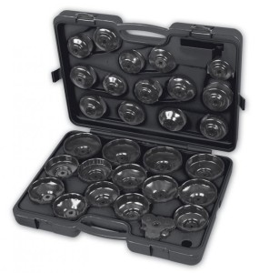 ZESTAW NASADEK Z KLUCZEM NASTAWNYM DO FILTRÓW OLEJU, 30 ELEMENTÓW, W PUDEŁKU, MODEL 1493/C30